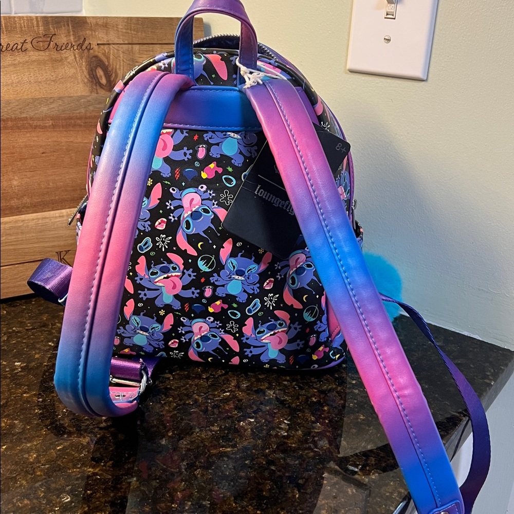 NWT Loungefly Space Stitch Mini Backpack - Picture 7 of 7